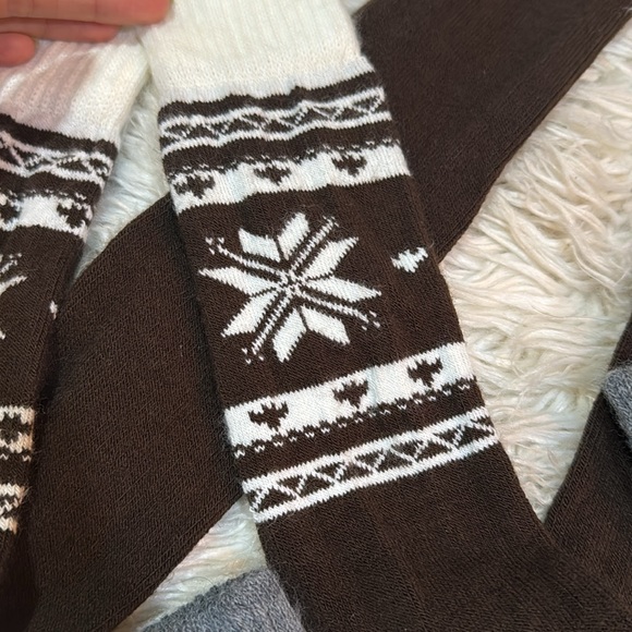 Two (2) pairs high quality wool fair isle leggings - Picture 2 of 5